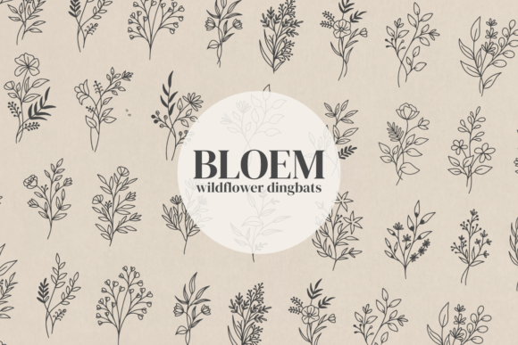 Bloem: A Wildflower Font for Authentic Design