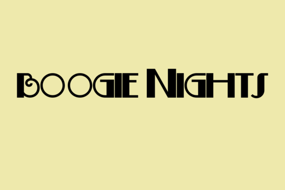 Boogie Nights: The Retro Display Font That Sparks Instant Energy