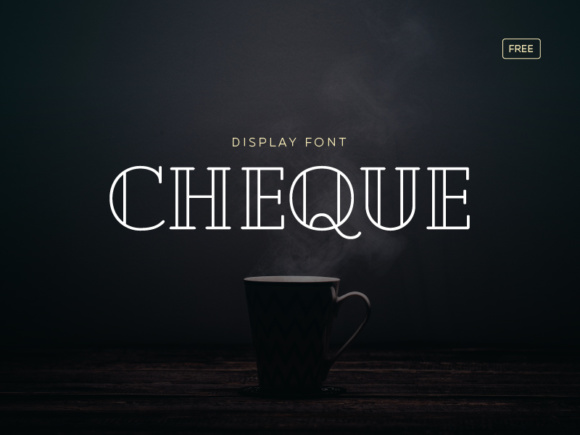 Cheque: A Striking Display Font for Bold Visual Statements