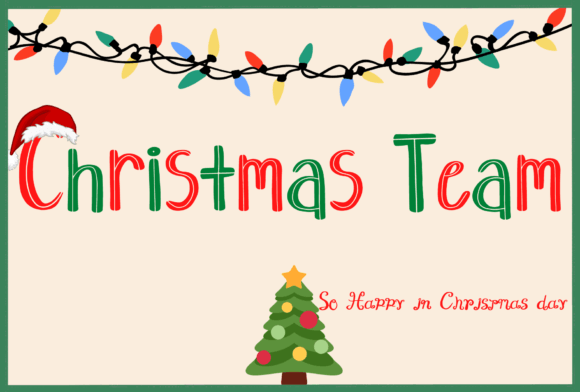 Christmas Team: A Handwritten Font for Every Creative Project