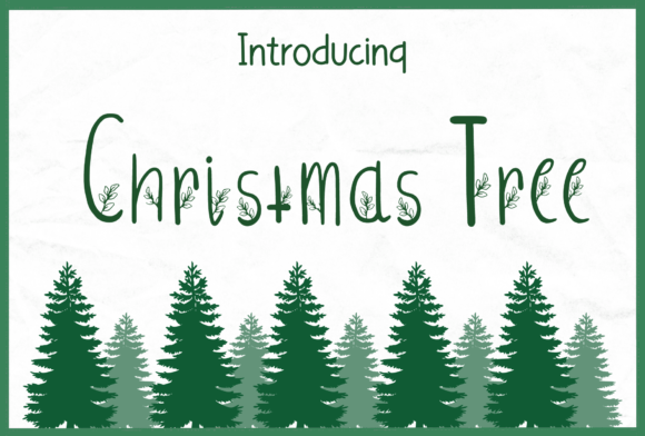 Christmas Tree Font: A Handwritten Holiday Favorite for Any Project