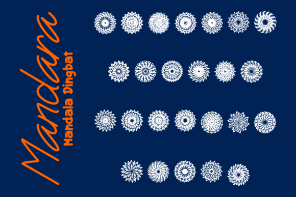 Mandara: Unleashing Artistic Flair with a Unique Dingbats Font
