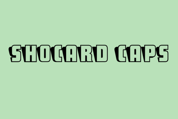 ShoCard Caps: A Vintage Font with Modern Character