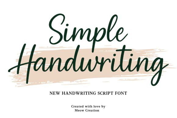 Simple Handwriting: The Font That Feels Like a Conversation
