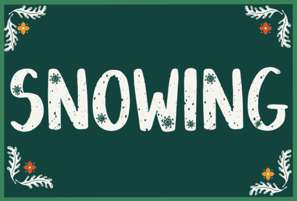 Snowing: A Cozy Handwritten Font for Every Design Need