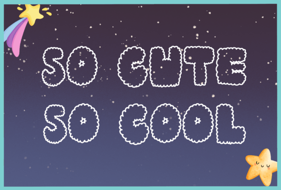 So Cute so Cool: A Display Font for Playful Projects