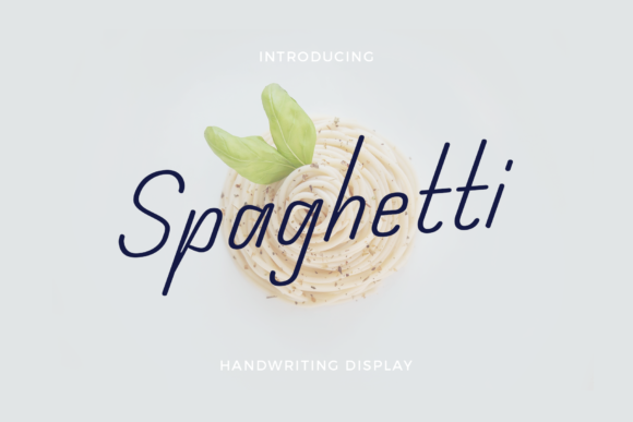 Spaghetti: The Handwritten Font That Brings Elegant Flow to Your Work
