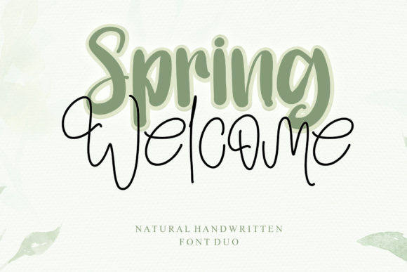 Spring Welcome: A Font That Feels Like a Handwritten Note
