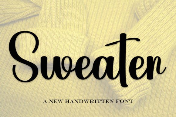 Sweater: The Handwritten Font That Feels Like a Cozy Brand Signature