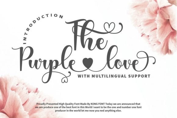 The Purple Love: A Font That Brings Playful Charm to Your Projects
