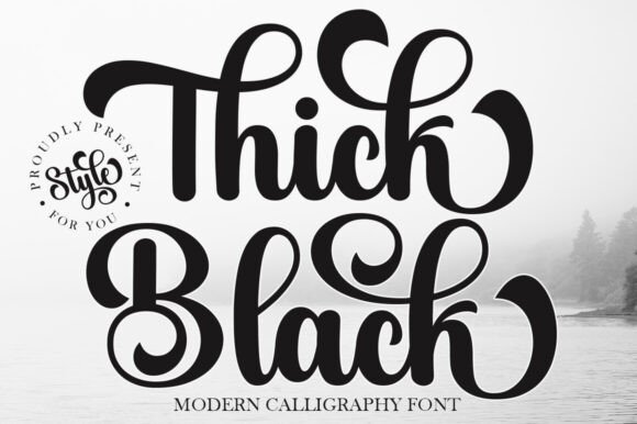 Thick Black: Soft Elegance Meets Bold Design