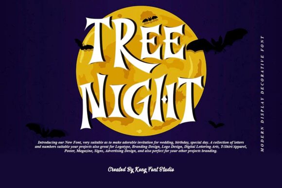 Tree Night: A Comic Serif Font for Whimsical Branding